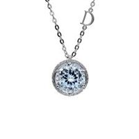 Halskette Damiani Dame Minou in Gold Acquamarina 3.25 Ct 20072792 - 20072792